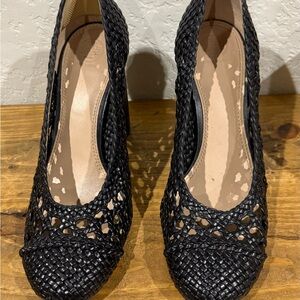 Tory Burch Women's Grove Wovens Chunky Heels